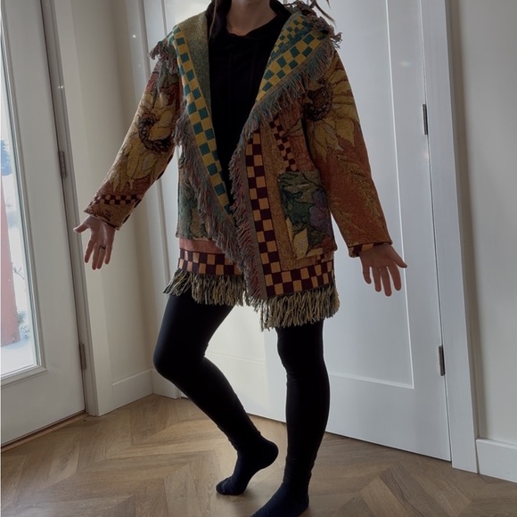 Tapestry Blanket Duster Cardigan - Picture 8 of 8